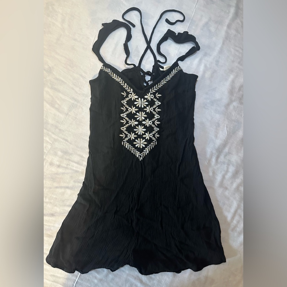 Aeropostale Black Tanktop with White Embroidery